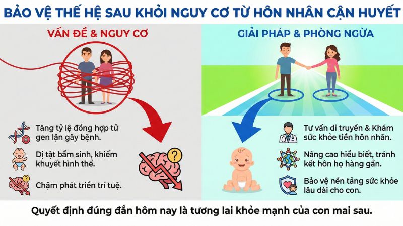 Hiểu rõ hạn chế của hôn nhân cận huyết để phòng ngừa rủi ro sức khỏe