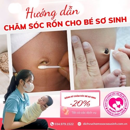 hướng dẫn chăm sóc rốn cho trẻ sơ sinh
