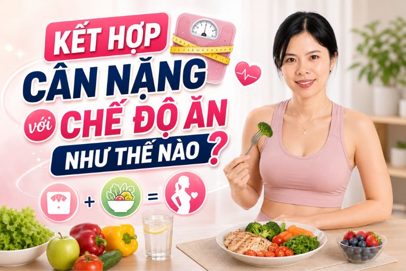 kết hợp cân nặng với chế độ ăn như thế nào