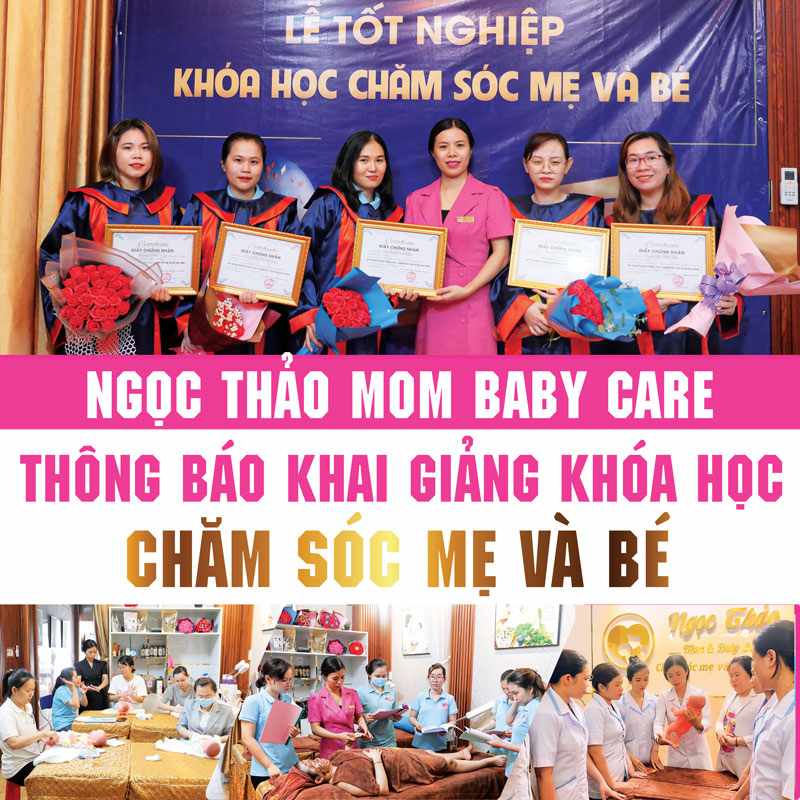 Thông báo mở cửa khóa học chăm sóc mẹ và bé sau sinh tại thành phố Hồ Chí Minh. Khám phá ngay khóa học này tại TPHCM.