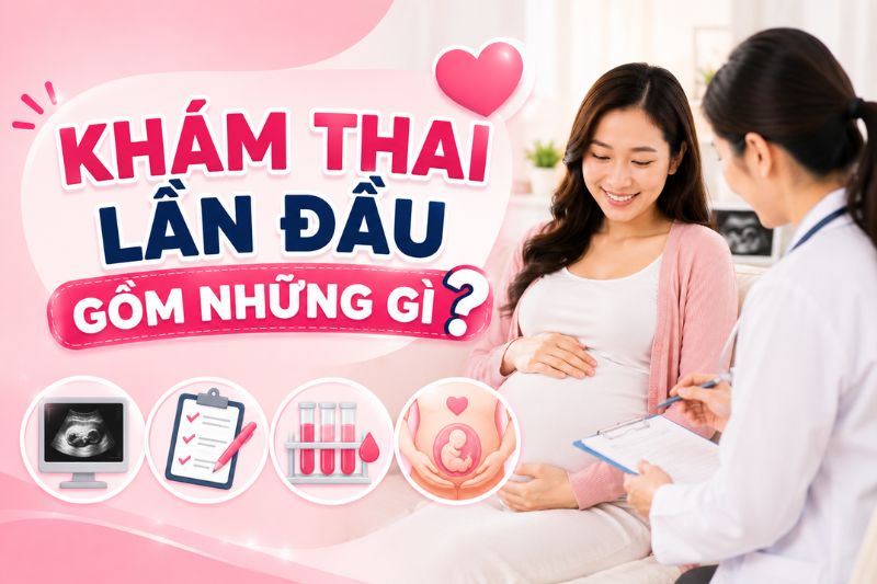 khám thai lần đầu gồm những gì