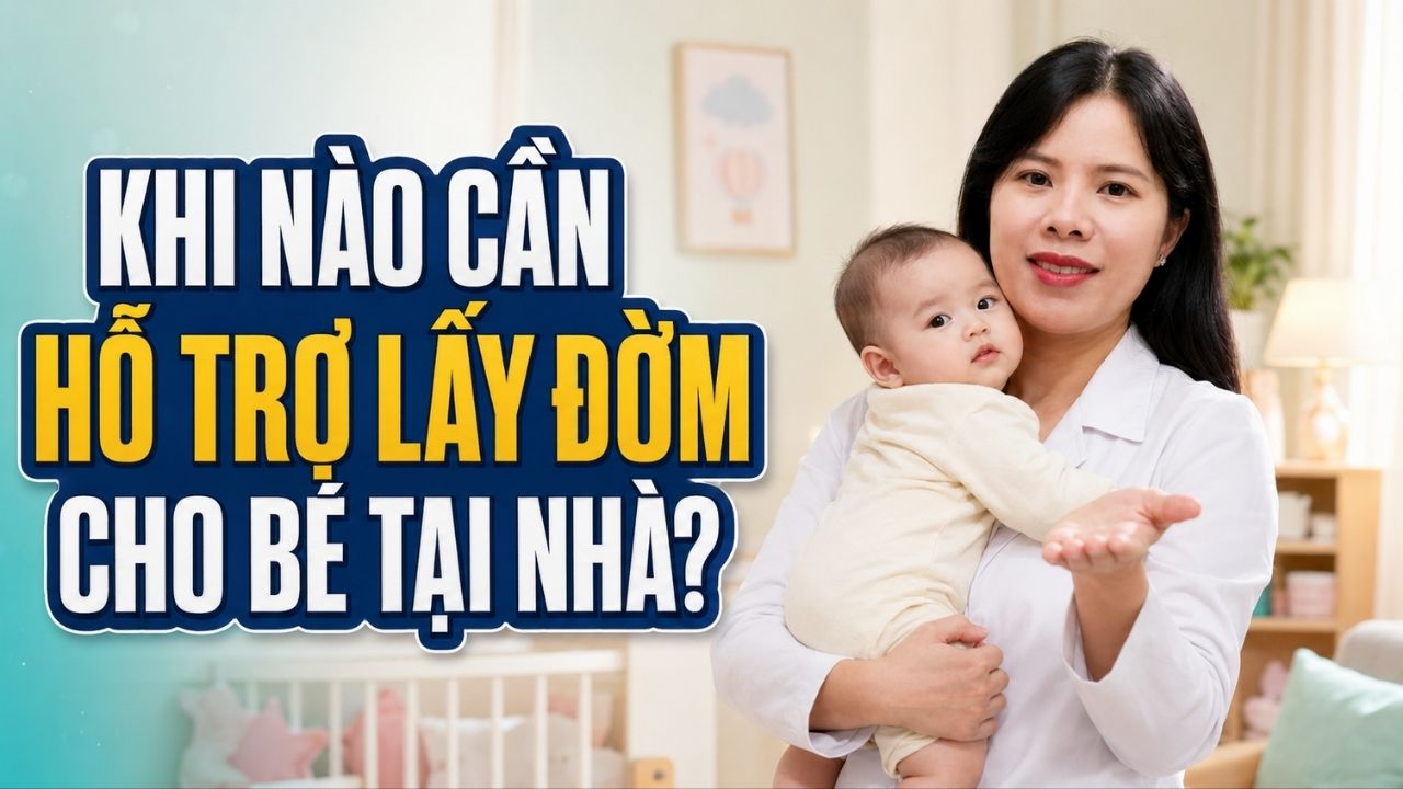 khi nào cần hỗ trợ lấy đờm cho bé tại nhà