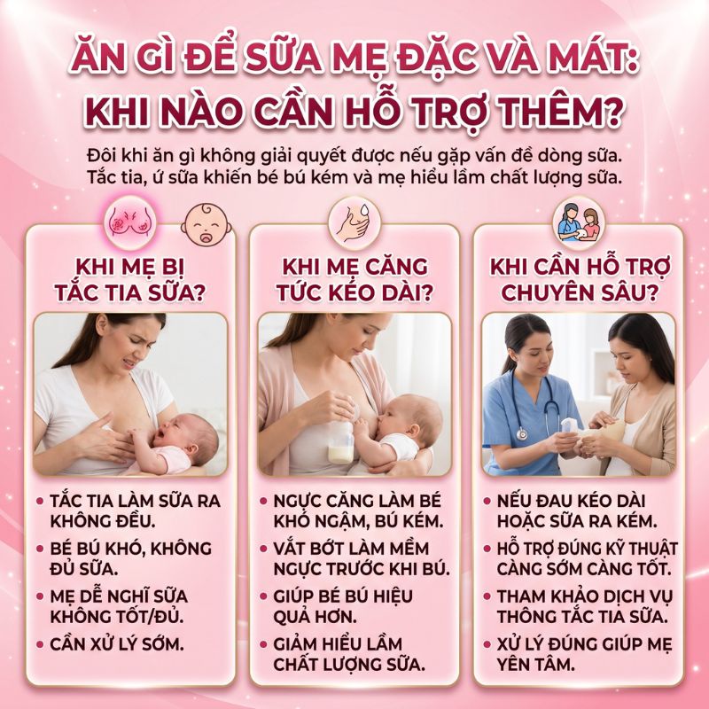 khi nào cần hỗ trợ sữa mẹ
