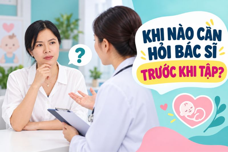khi nào cần hỏi bác sĩ trước khi tập
