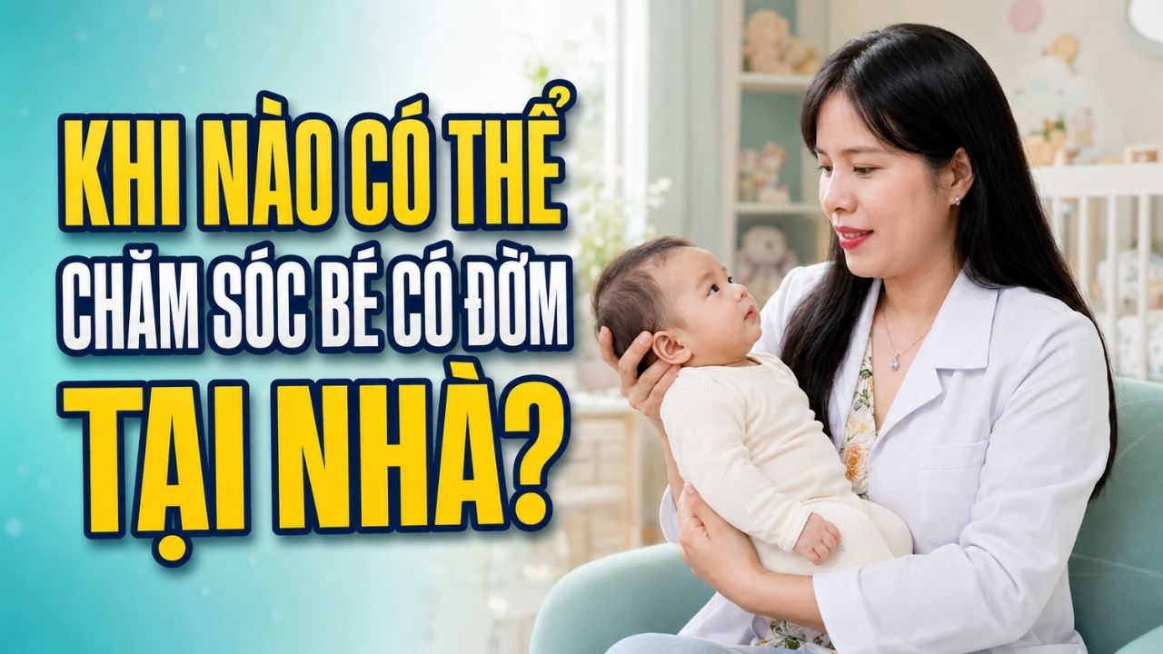 khi nào có thể chăm sóc bé có đờm tại nhà