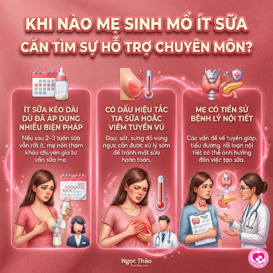 Khi nào mẹ cần hỗ trợ chuyên môn