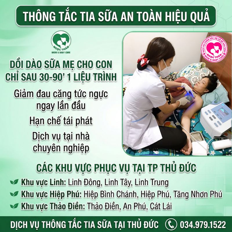 thông tắc tia sữa tại nhà quận Thủ Đức