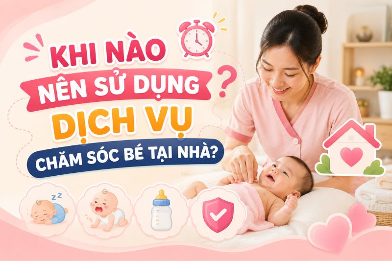 khi nào nên sử dụng dịch vụ chăm sóc bé tại nhà