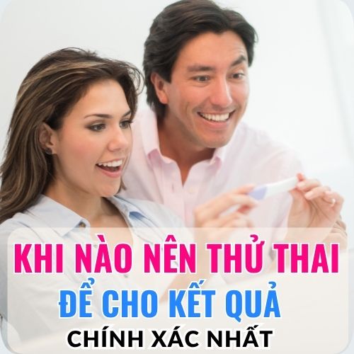 cập vợ chống có kết quả thử thai và vui mừng khi có kết quả tốt