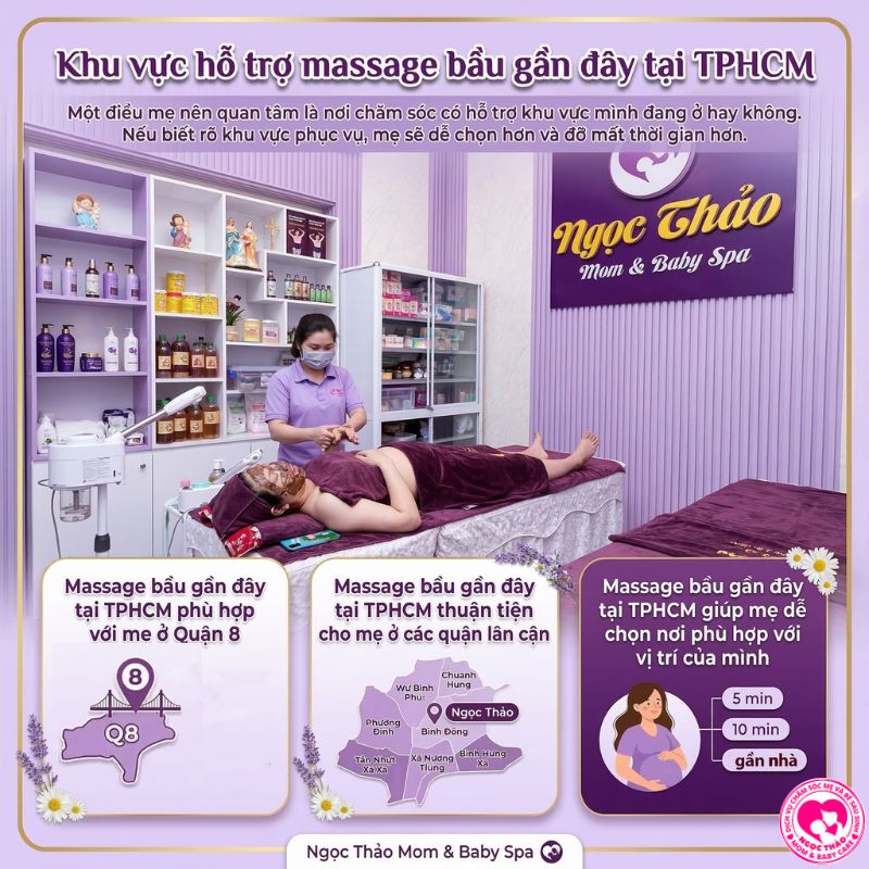 khu vực hỗ trợ massage bầu gần đây tại tphcm
