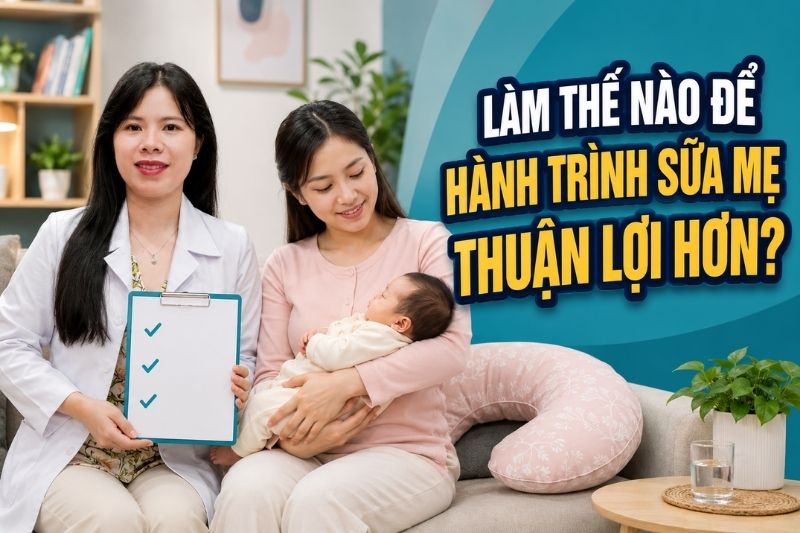 làm thế nào để hành trình nuôi con bằng sữa mẹ thuận lợi