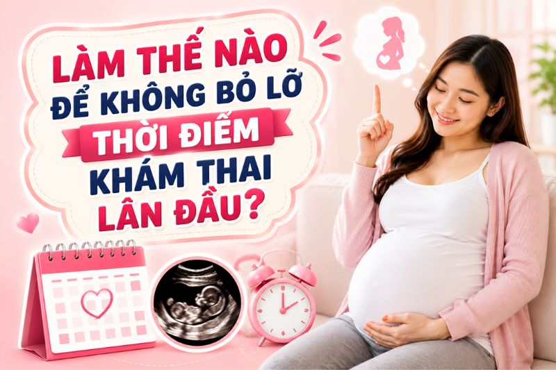 làm thế nào để không bỏ lỡ buổi khám thai đầu tiên