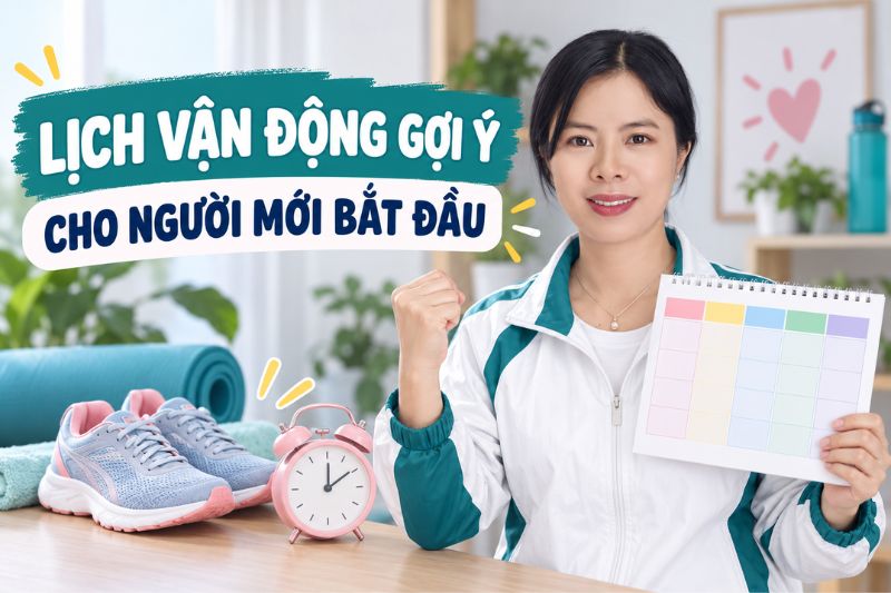 lịch vận động gợi ý cho người mới bắt đầu
