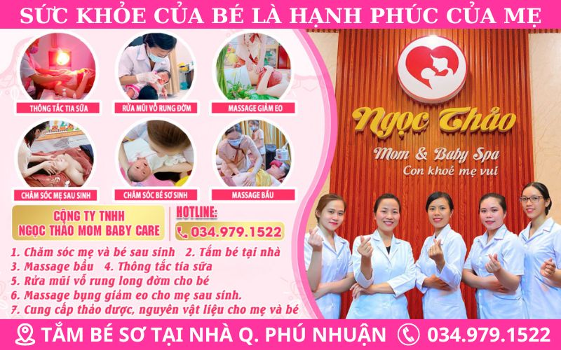 Thông tin liên hệ dịch vụ tắm bé tại nhà quận Phú Nhuận