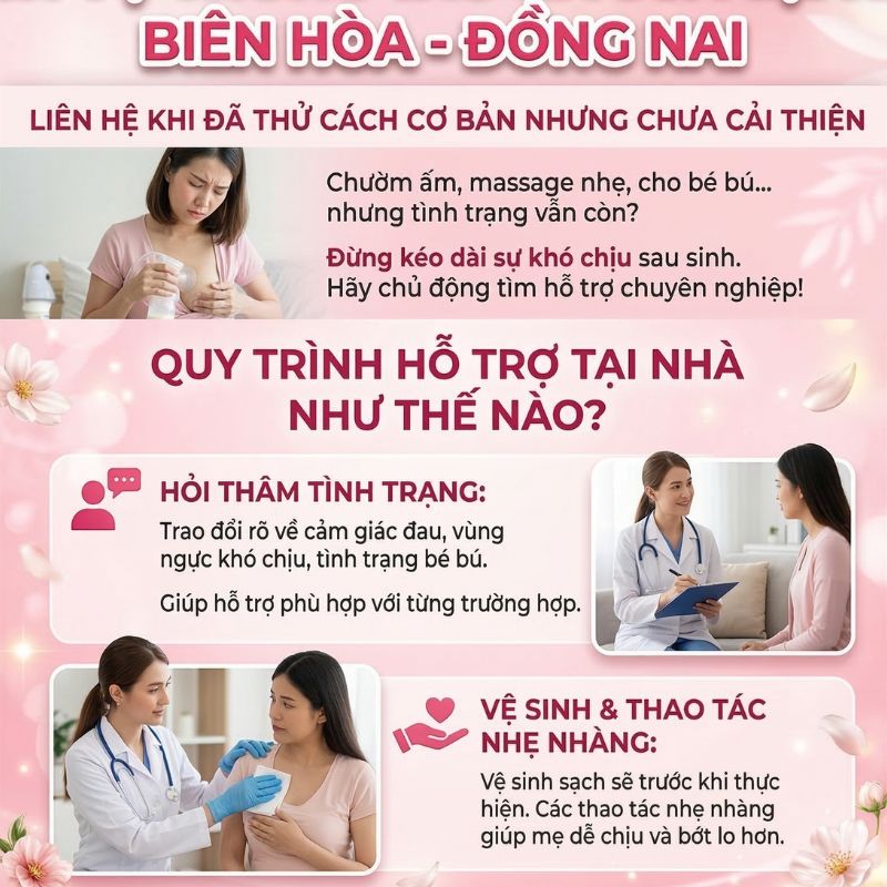 Liên hệ thông tắc tia sữa Biên Hòa Đồng Nai