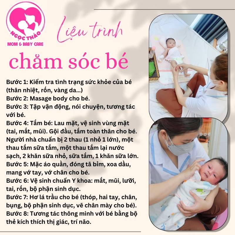 Quy trình tắm và chăm sóc cho bé sơ sinh tại nhà quận Phú Nhuận