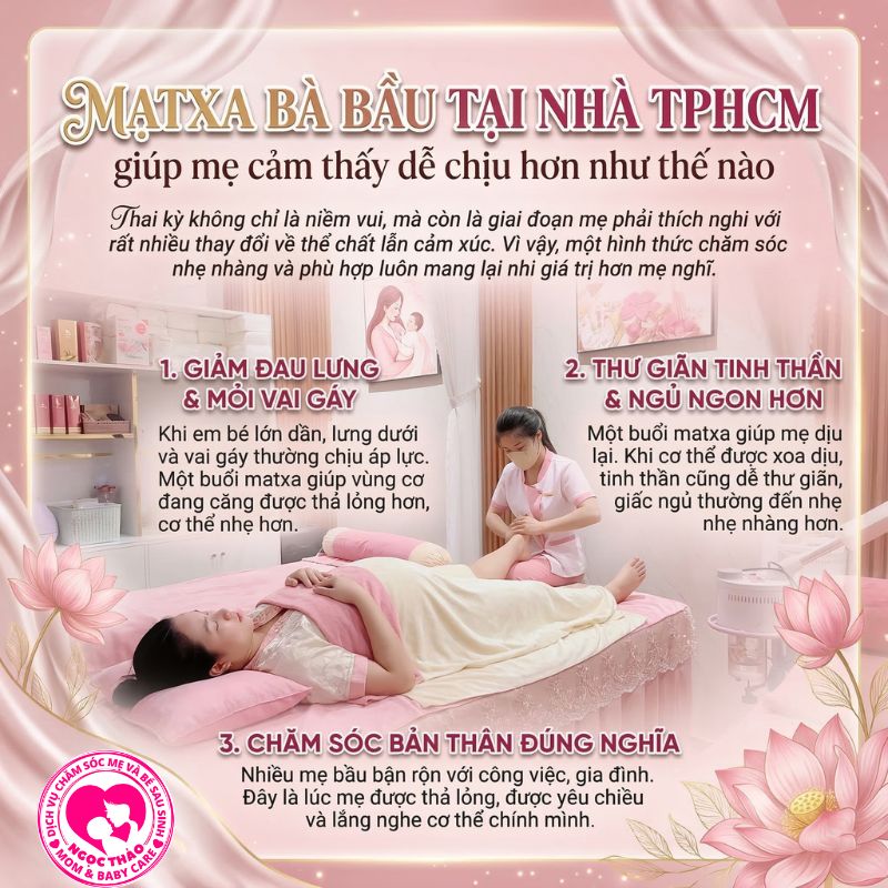 lợi ích của việc massage cho bà bầu tại nhà