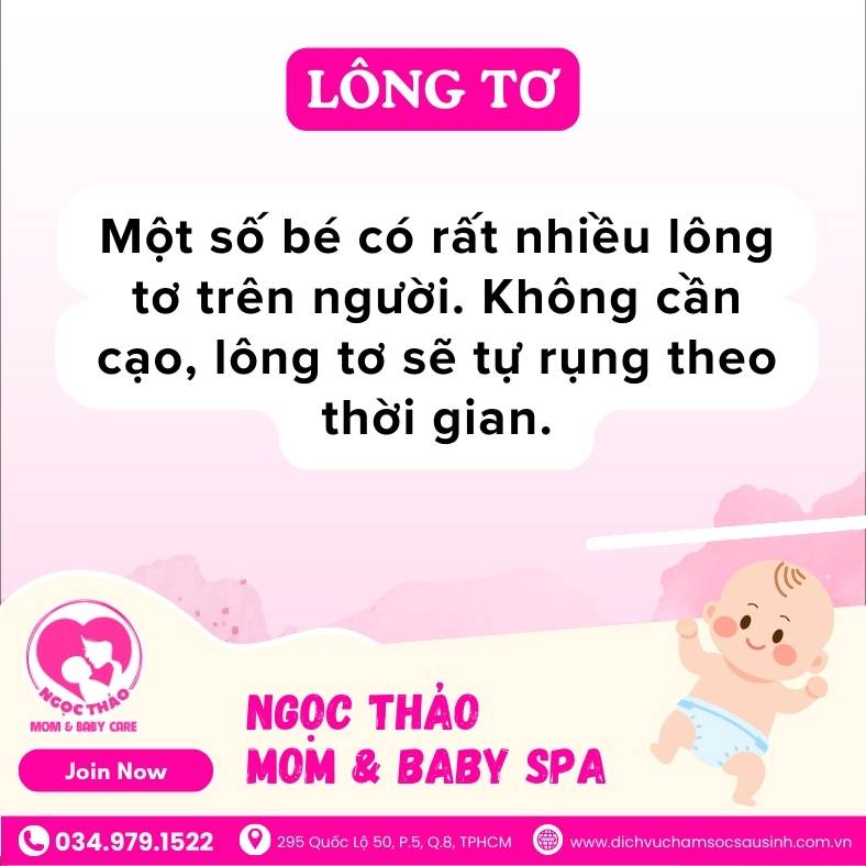 Lông tơ ở trẻ sơ sinh