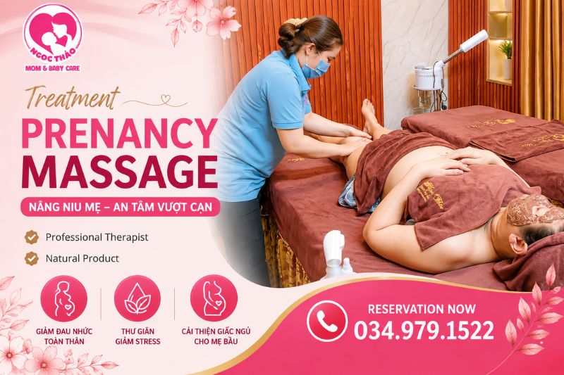 Dịch vụ massage cho bà bầu tại Ngọc Thảo Mom Baby Care