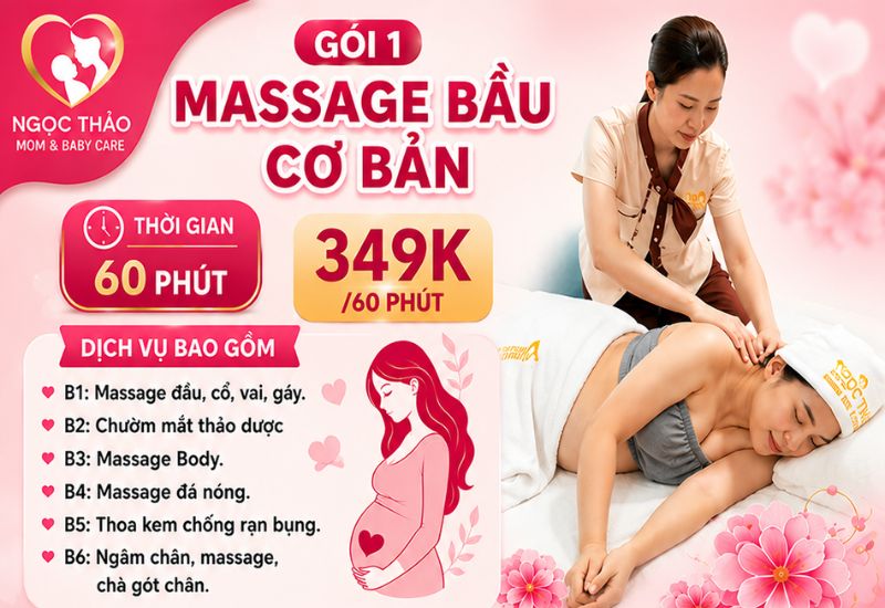 bảng giá massage bầu gói 1