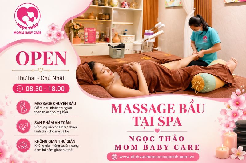 Dịch vụ massage bầu tại spa ngọc thảo