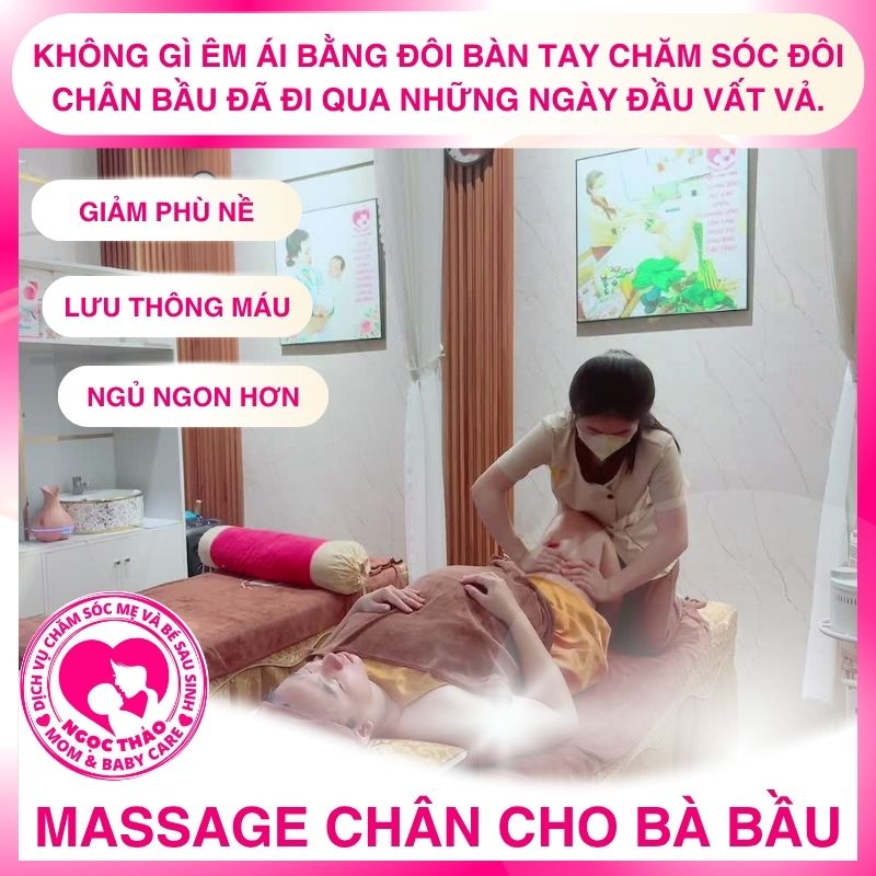 Bầu massage chân được không? Những điều mẹ bầu cần biết.