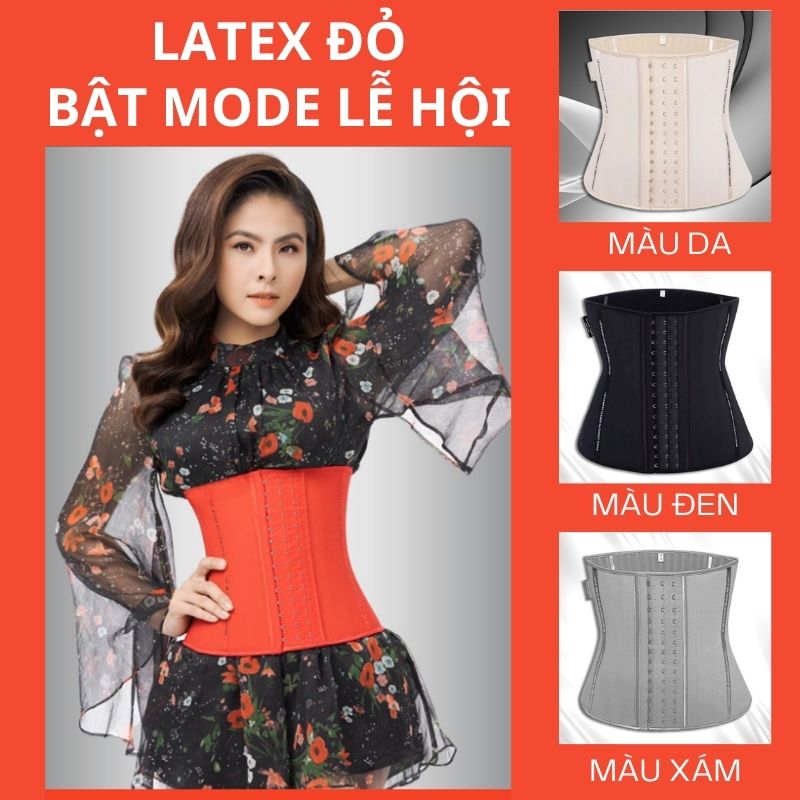 Đai nịt bụng latex corset chuẩn có 4 màu sắc cho quy khách lựa chọn