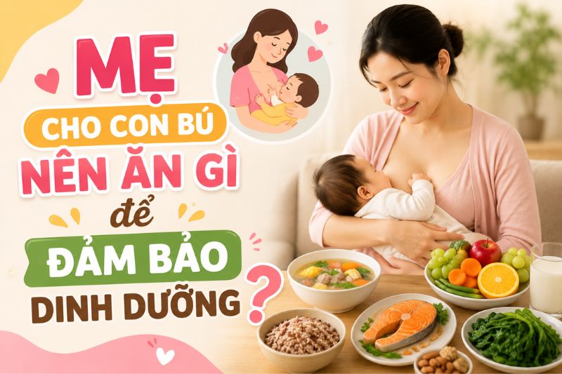 mẹ cho con bú nên ăn gì để đảm bảo dinh dưỡng