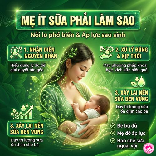 10 cách tăng sữa an toàn, hiệu quả tại nhà cho mẹ ít sữa