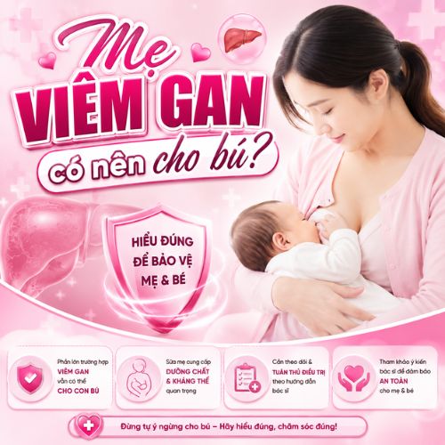 Mẹ viêm gan có nên cho bú?