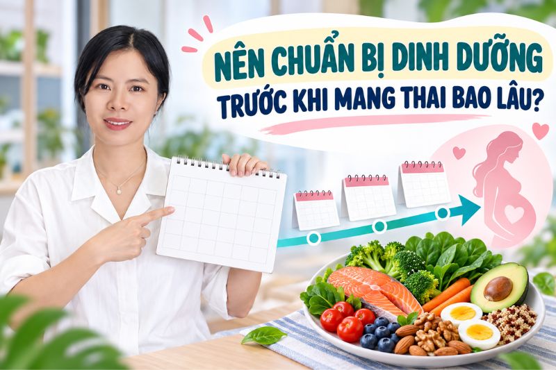 nên chuẩn bị dinh dưỡng trước khi mang thai như thế nào
