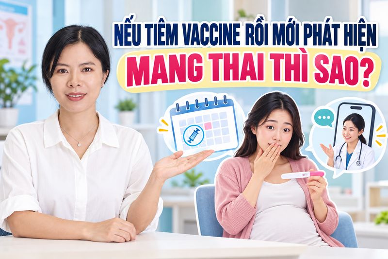 nếu tiêm vaccine rồi mới phát hiện mang thai thì sao