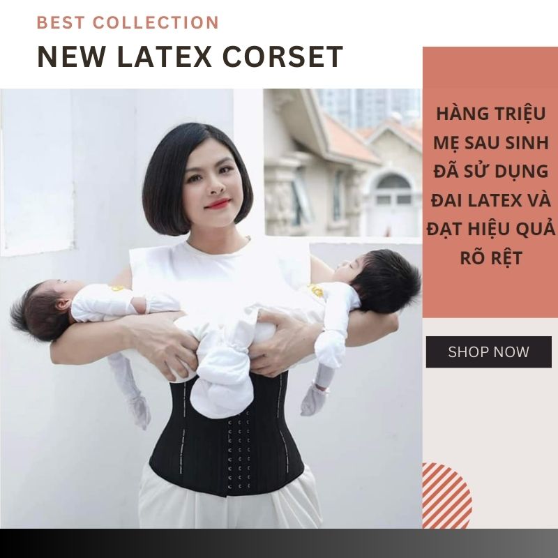 Mẫu đai nịt bụng Latex Corset Chuẩn mới ra mắt năm nay