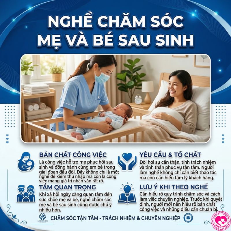 nghề chăm sóc mẹ và bé sau sinh là gì