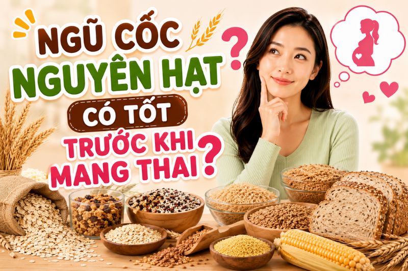 ngũ cốc nguyên hạt có tốt trước khi mang thai không
