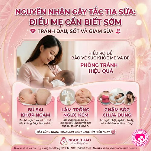 Nguyên nhân gây tắc tia sữa: 12 lý do phổ biến và cách phòng tránh