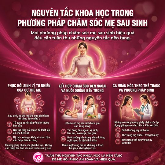nguyên tắc khoa học trong chăm sóc sau sinh