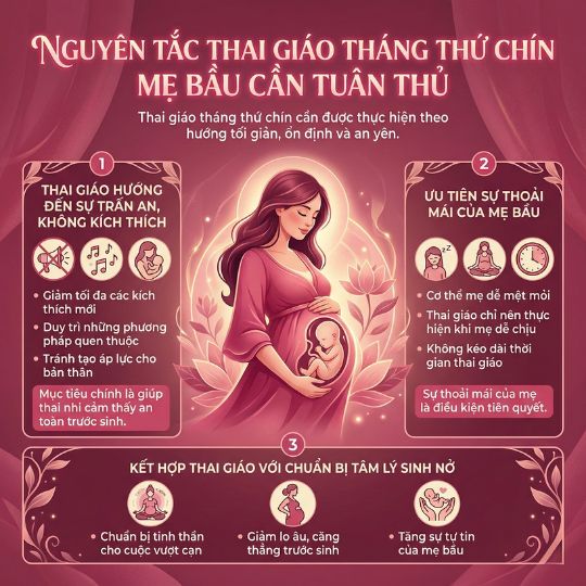 nguyên tắc thai giáo tháng thứ chín