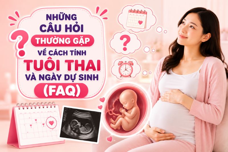 những câu hỏi thường gặp về cách tính tuổi thai