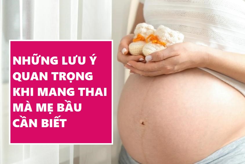 Những lưu ý quan trọng trong thời kỳ mang thai mà mẹ cần biết