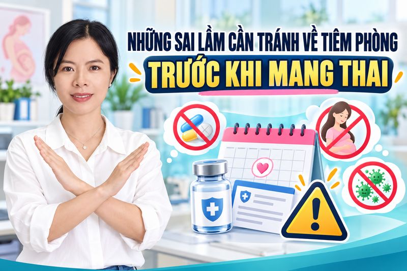 những sai lầm cần tránh khi tiêm phòng trước khi mang thai