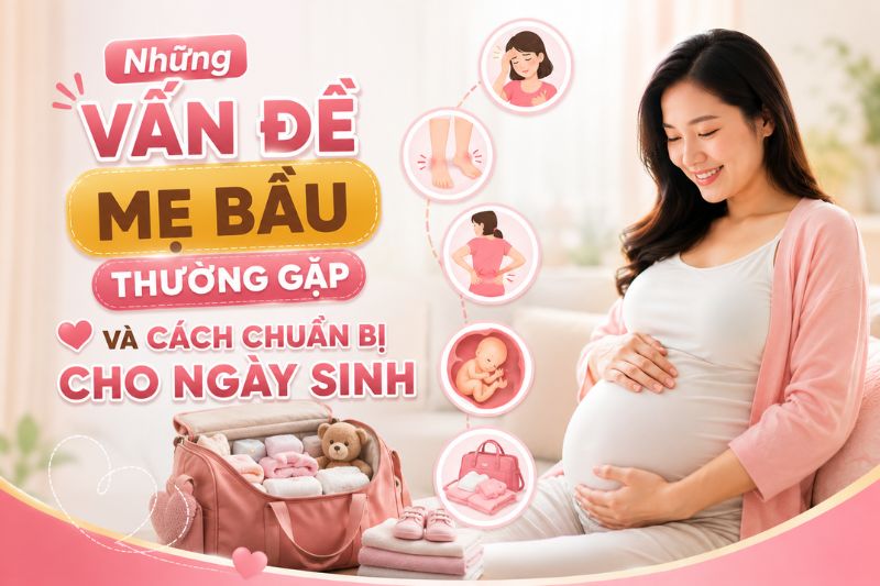 những vấn đề mẹ bầu thường gặp và cách chuẩn bị sau sinh
