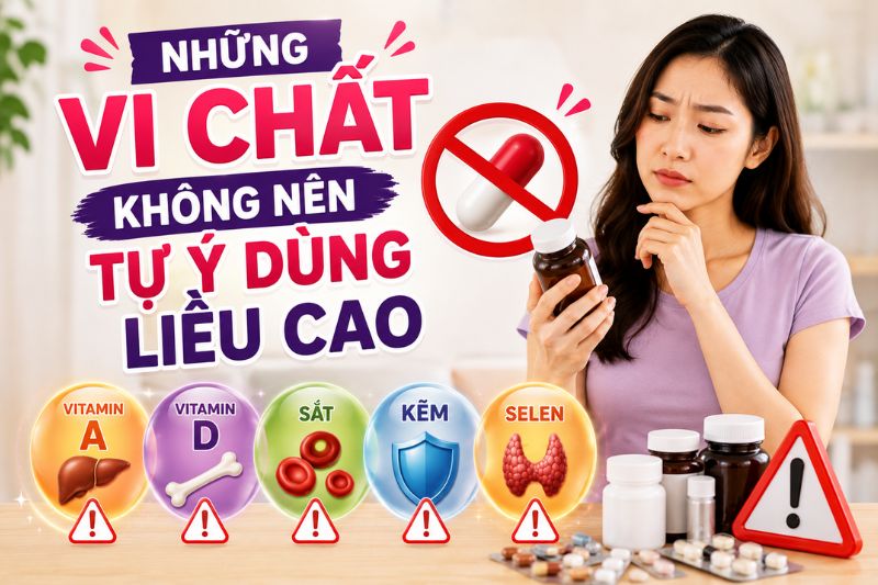 những vi chất không nên tự ý dùng liều cao