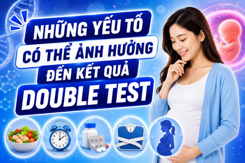 những yếu tố có thể ảnh hưởng đến kết quả double test