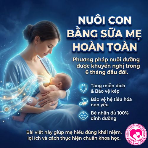 Nuôi con bằng sữa mẹ hoàn toàn hướng dẫn chuẩn khoa học cho mẹ mới sinh