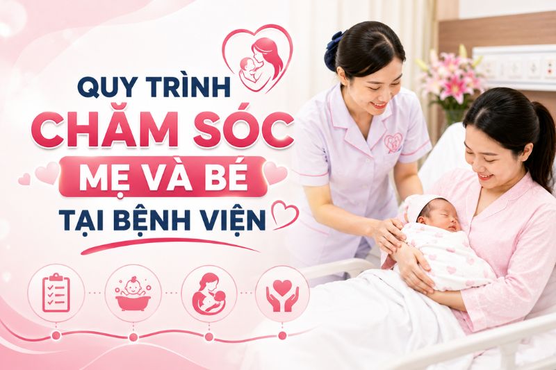 quy trình chăm sóc mẹ và bé tại bệnh viện