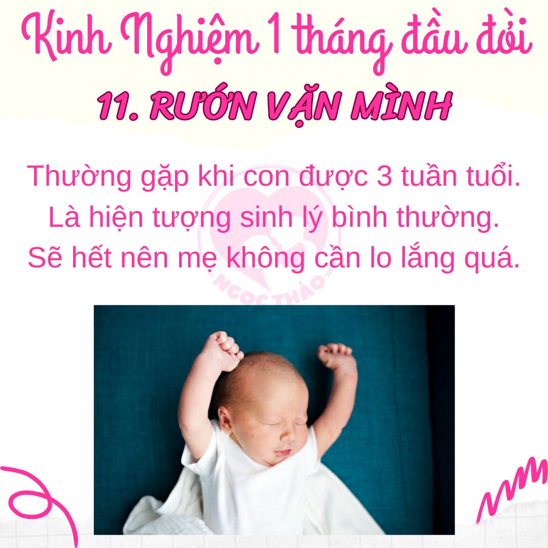 Rướn người vặn mình là hiện tượng sinh lý bình thường