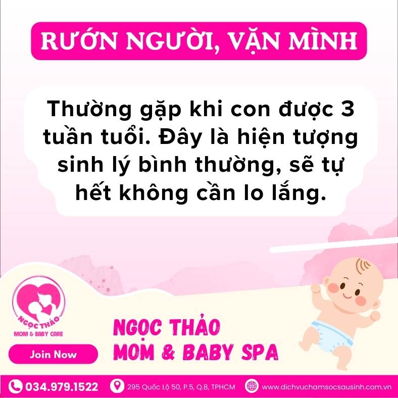 rướn người vặn mình là hiện tượng sinh lý bình thường