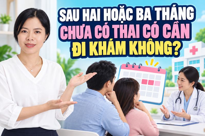 sau 2 hoặc 3 tháng chưa có thai có cần đi khám