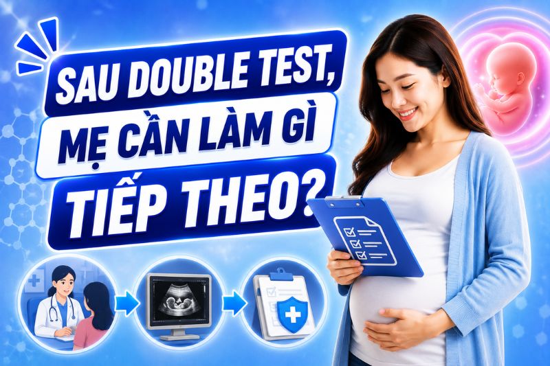 sau double test mẹ cần làm gì tiếp theo